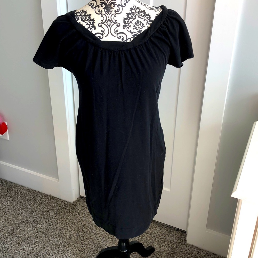 Black T-shirt dress
